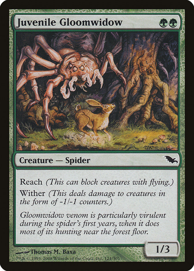 Juvenile Gloomwidow [Shadowmoor] | Kessel Run Games Inc. 