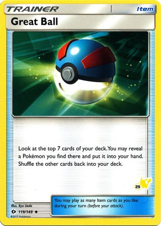 Great Ball (119/149) (Pikachu Stamp #29) [Battle Academy 2020] | Kessel Run Games Inc. 