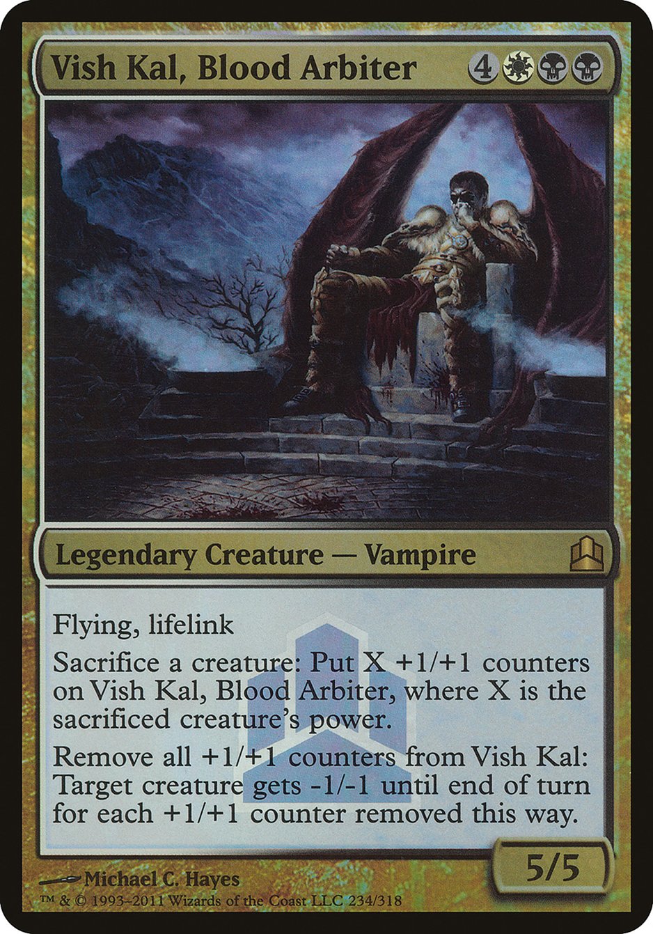 Vish Kal, Blood Arbiter (Launch) (Oversized) [Commander 2011 Oversized] | Kessel Run Games Inc. 