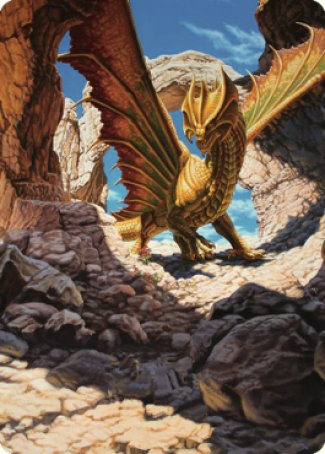 Ancient Brass Dragon Art Card (02) [Commander Legends: Battle for Baldur's Gate Art Series] | Kessel Run Games Inc. 