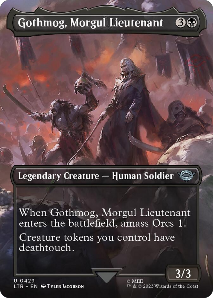 Gothmog, Morgul Lieutenant (Borderless Alternate Art) [The Lord of the Rings: Tales of Middle-Earth] | Kessel Run Games Inc. 