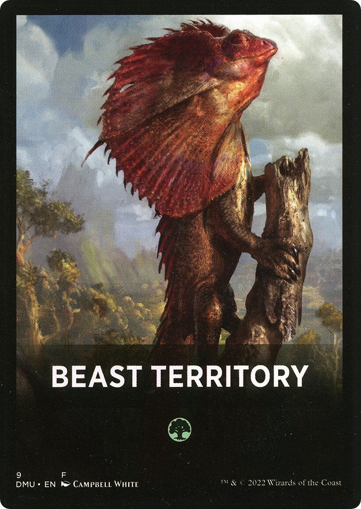 Beast Territory Theme Card [Dominaria United Tokens] | Kessel Run Games Inc. 