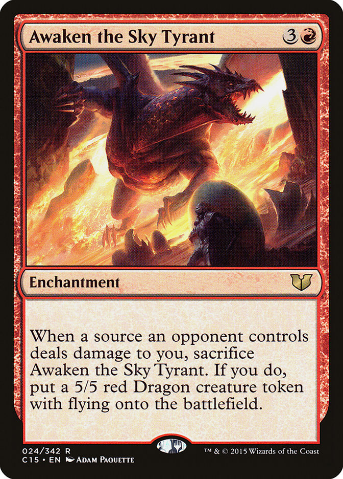 Awaken the Sky Tyrant [Commander 2015] | Kessel Run Games Inc. 