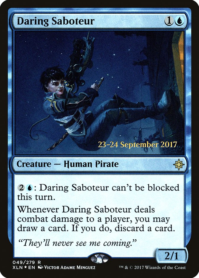 Daring Saboteur [Ixalan Prerelease Promos] | Kessel Run Games Inc. 