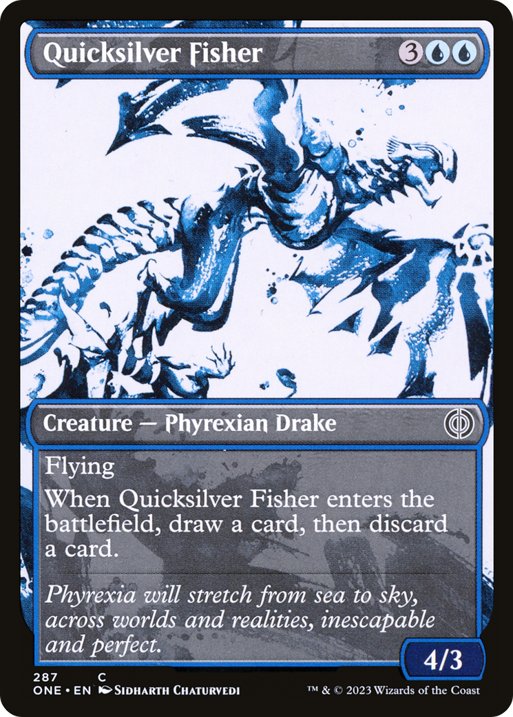 Quicksilver Fisher (Showcase Ichor) [Phyrexia: All Will Be One] | Kessel Run Games Inc. 