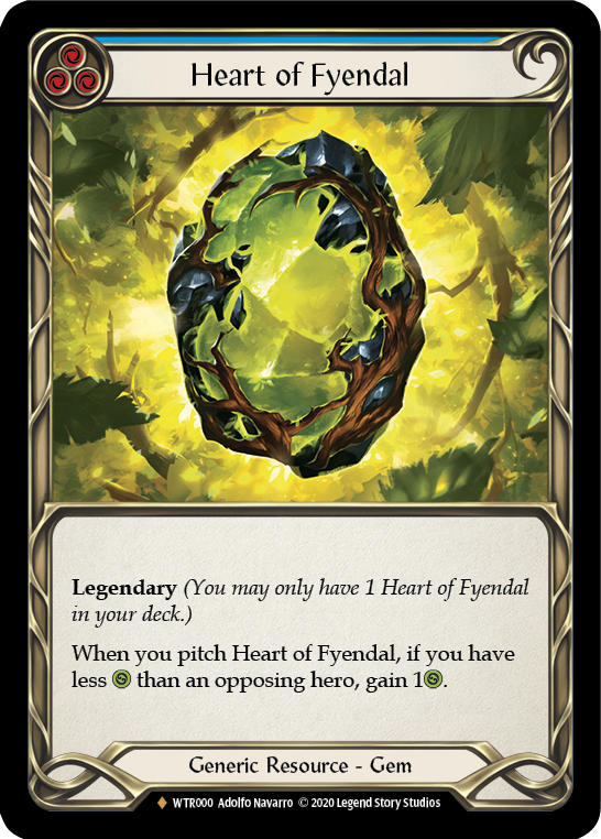 Heart of Fyendal [U-WTR000] (Welcome to Rathe Unlimited)  Unlimited Rainbow Foil | Kessel Run Games Inc. 
