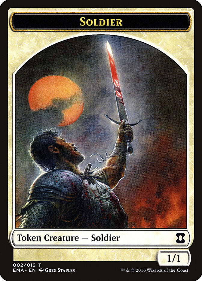 Soldier Token [Eternal Masters Tokens] | Kessel Run Games Inc. 