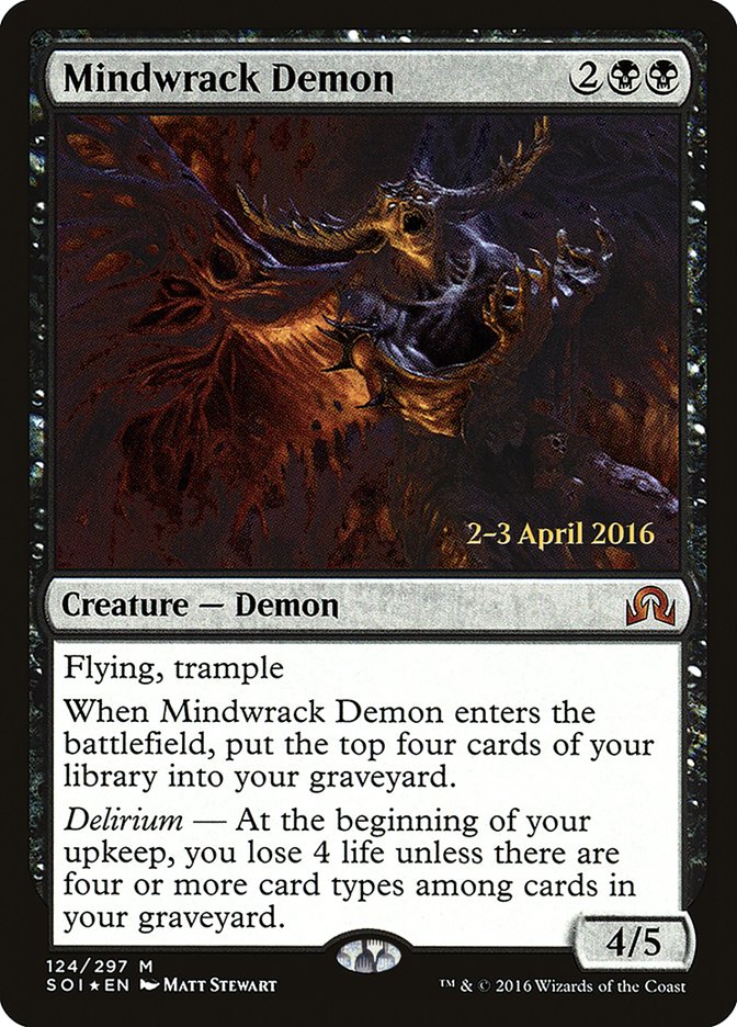 Mindwrack Demon [Shadows over Innistrad Prerelease Promos] | Kessel Run Games Inc. 