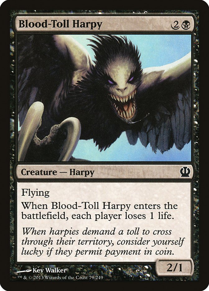 Blood-Toll Harpy [Theros] | Kessel Run Games Inc. 
