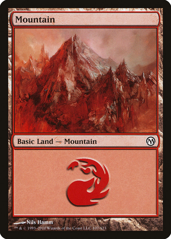 Mountain (107) [Duels of the Planeswalkers] | Kessel Run Games Inc. 