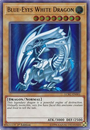 Blue-Eyes White Dragon (Version 2) [LCKC-EN001] Ultra Rare | Kessel Run Games Inc. 
