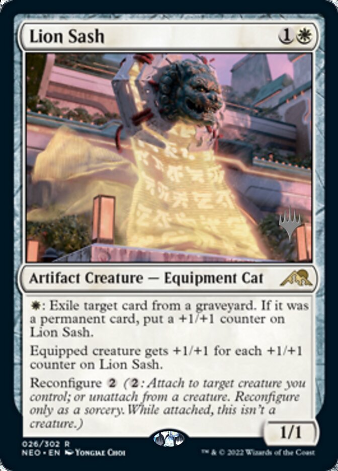 Lion Sash (Promo Pack) [Kamigawa: Neon Dynasty Promos] | Kessel Run Games Inc. 