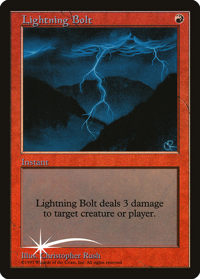 Lightning Bolt [Judge Gift Cards 1998] | Kessel Run Games Inc. 