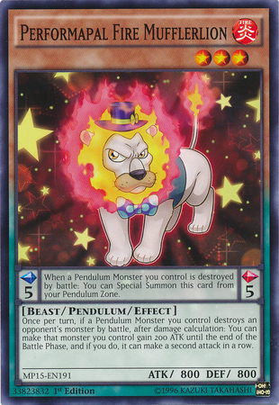 Performapal Fire Mufflerlion [MP15-EN191] Common | Kessel Run Games Inc. 