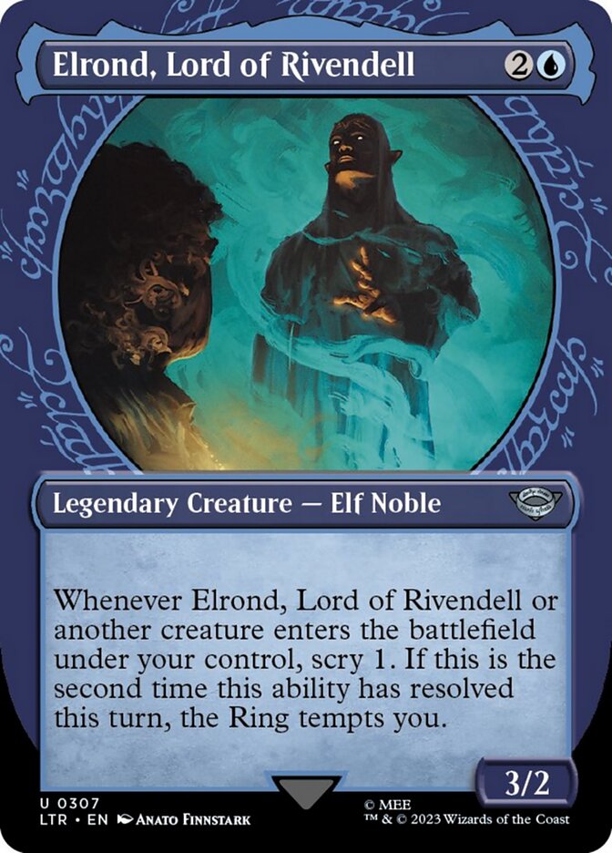 Elrond, Lord of Rivendell (Showcase Ring Frame) [The Lord of the Rings: Tales of Middle-Earth] | Kessel Run Games Inc. 