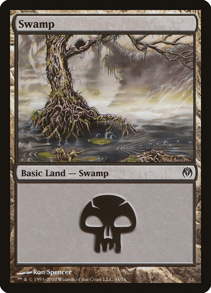 Swamp (34) [Duel Decks: Phyrexia vs. the Coalition] | Kessel Run Games Inc. 