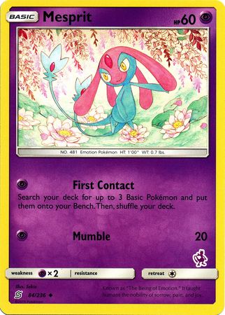 Mesprit (84/236) (Mewtwo Deck) [Battle Academy 2020] | Kessel Run Games Inc. 