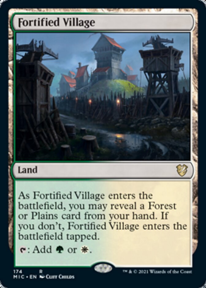 Fortified Village [Innistrad: Midnight Hunt Commander] | Kessel Run Games Inc. 