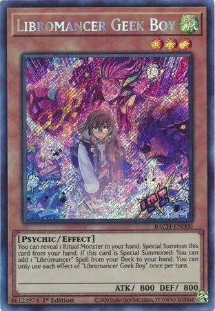 Libromancer Geek Boy [BACH-EN000] Secret Rare | Kessel Run Games Inc. 