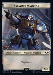 Astartes Warrior (001) // Cherubael Double-Sided Token [Warhammer 40,000 Tokens] | Kessel Run Games Inc. 