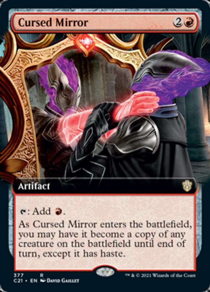 Cursed Mirror (Extended Art) [Commander 2021] | Kessel Run Games Inc. 