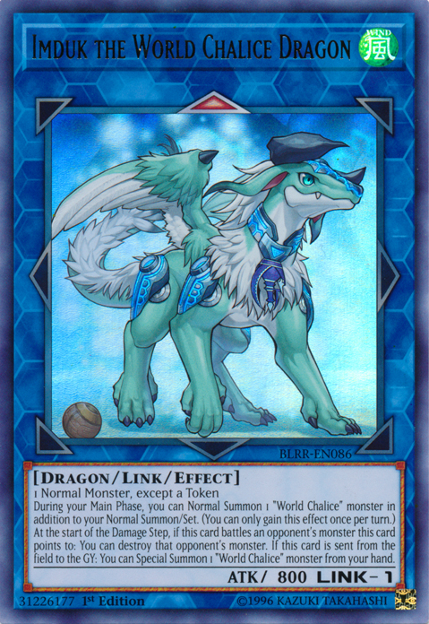 Imduk the World Chalice Dragon [BLRR-EN086] Ultra Rare | Kessel Run Games Inc. 