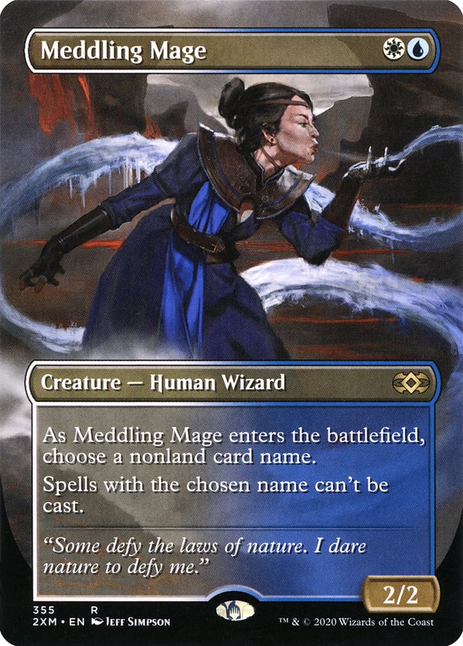 Meddling Mage (Toppers) [Double Masters] | Kessel Run Games Inc. 