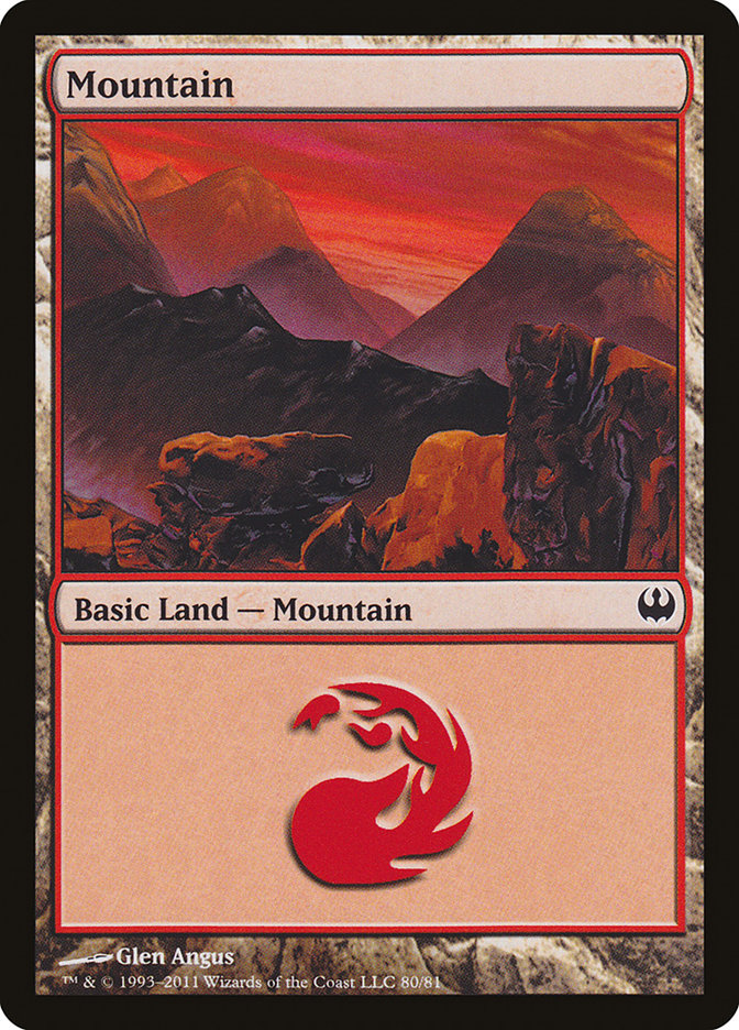 Mountain (80) [Duel Decks: Knights vs. Dragons] | Kessel Run Games Inc. 