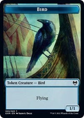 Bird (005) // Soldier Double-Sided Token [Kaldheim Commander Tokens] | Kessel Run Games Inc. 
