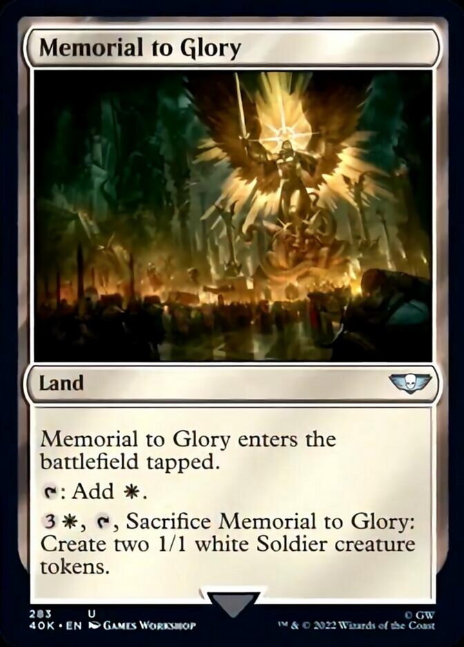 Memorial to Glory (Surge Foil) [Warhammer 40,000] | Kessel Run Games Inc. 