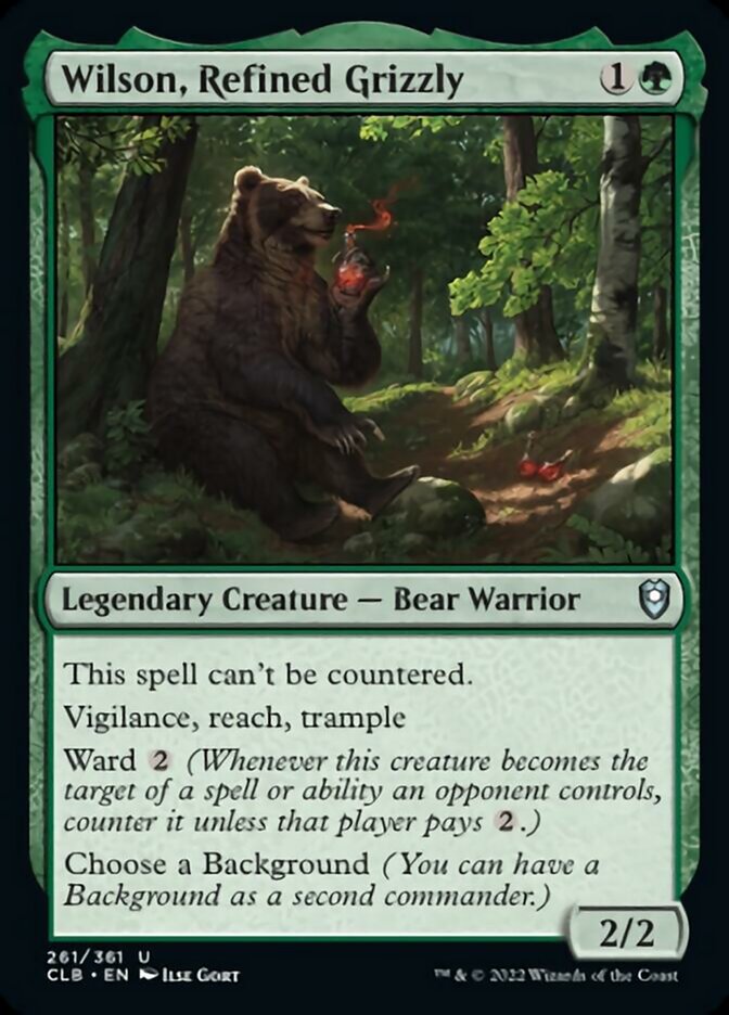 Wilson, Refined Grizzly [Commander Legends: Battle for Baldur's Gate] | Kessel Run Games Inc. 