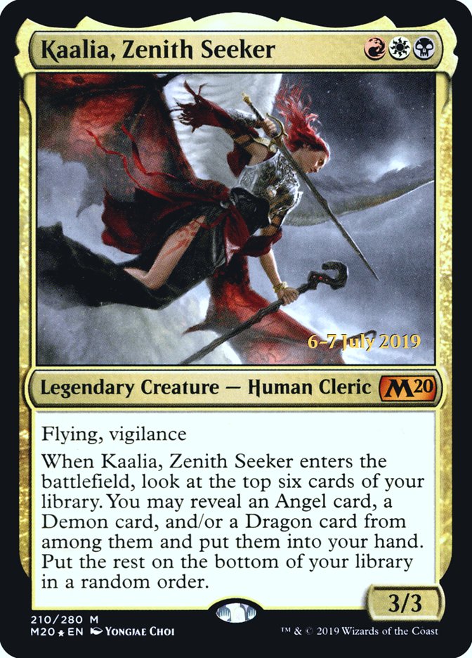 Kaalia, Zenith Seeker [Core Set 2020 Prerelease Promos] | Kessel Run Games Inc. 