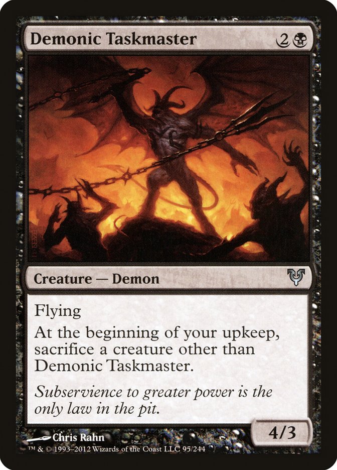Demonic Taskmaster [Avacyn Restored] | Kessel Run Games Inc. 
