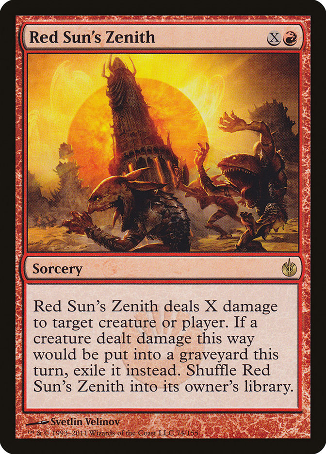 Red Sun's Zenith [Mirrodin Besieged] | Kessel Run Games Inc. 