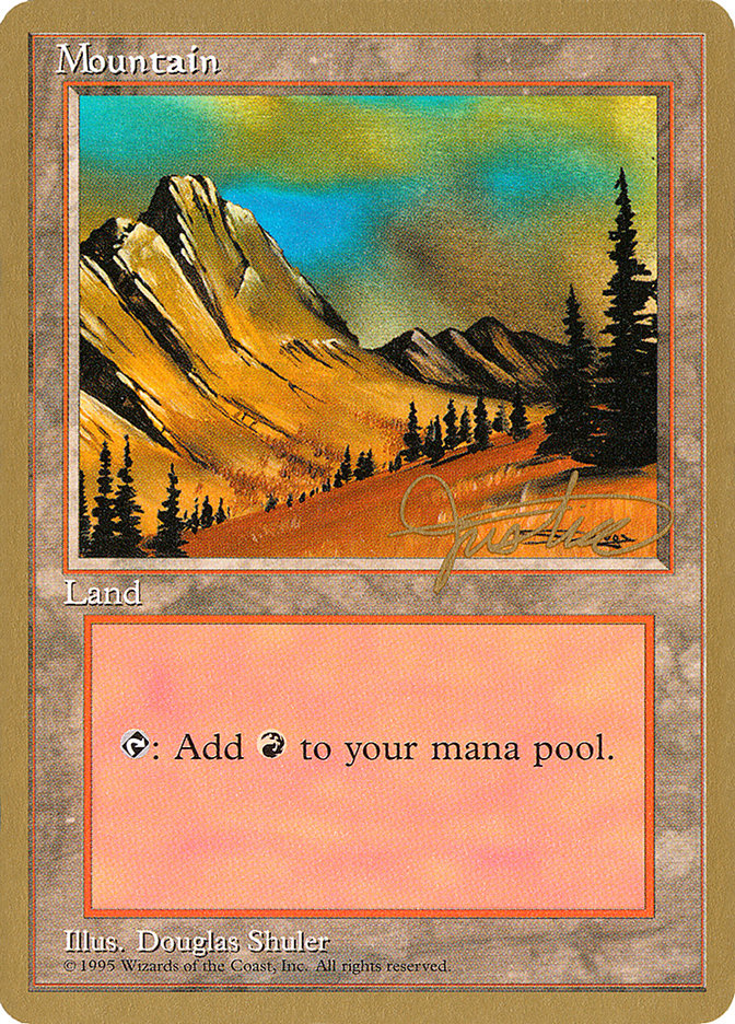 Mountain (mj375) (Mark Justice) [Pro Tour Collector Set] | Kessel Run Games Inc. 