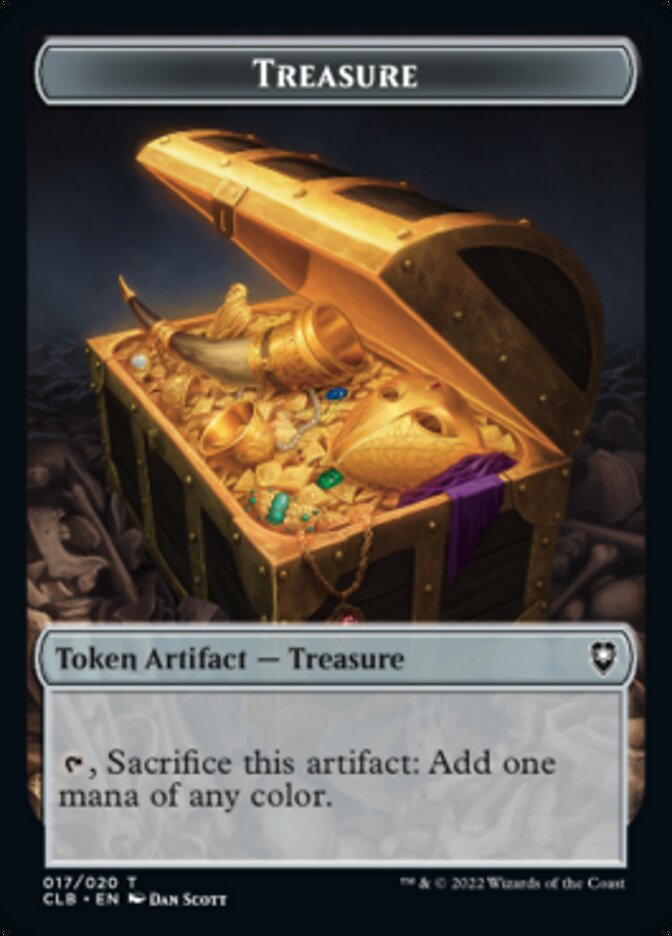 Treasure // Goat Double-Sided Token [Commander Legends: Battle for Baldur's Gate Tokens] | Kessel Run Games Inc. 