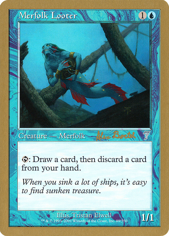 Merfolk Looter (Alex Borteh) [World Championship Decks 2001] | Kessel Run Games Inc. 