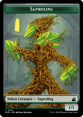 Saproling // Rhino Double-Sided Token [Ravnica Remastered Tokens] | Kessel Run Games Inc. 