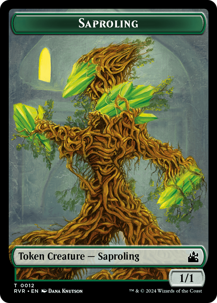 Saproling // Soldier Double-Sided Token [Ravnica Remastered Tokens] | Kessel Run Games Inc. 