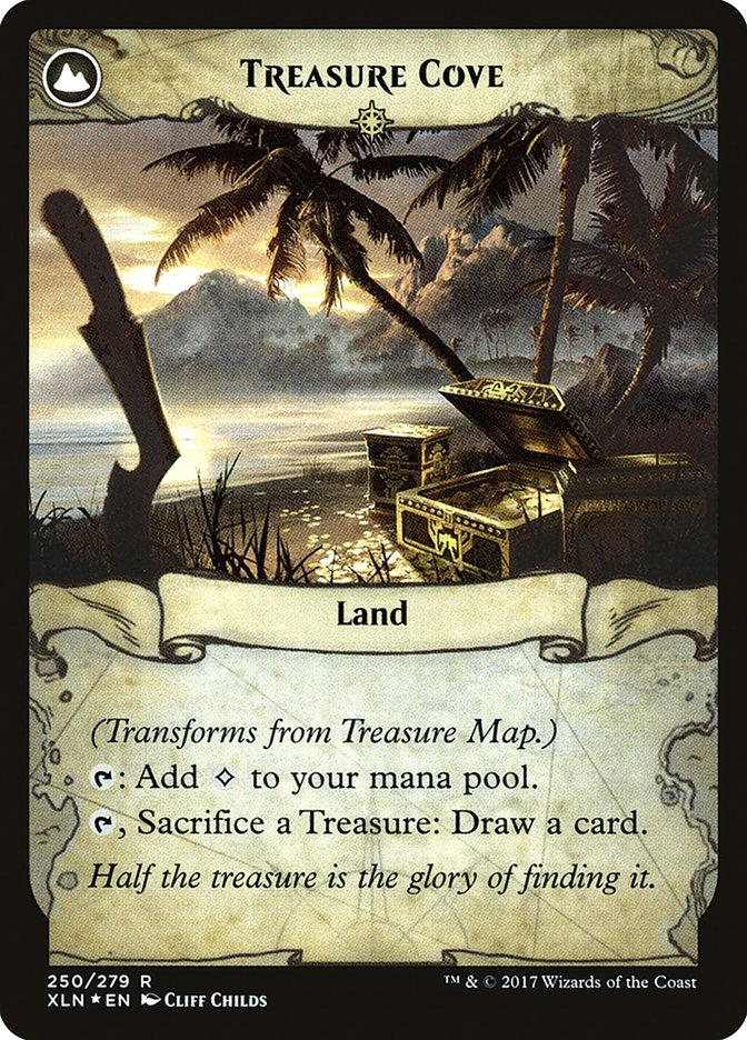 Treasure Map // Treasure Cove [Ixalan Prerelease Promos] | Kessel Run Games Inc. 