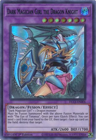 Dark Magician Girl the Dragon Knight (Alternate Art) (Blue) [DLCS-EN006] Ultra Rare | Kessel Run Games Inc. 