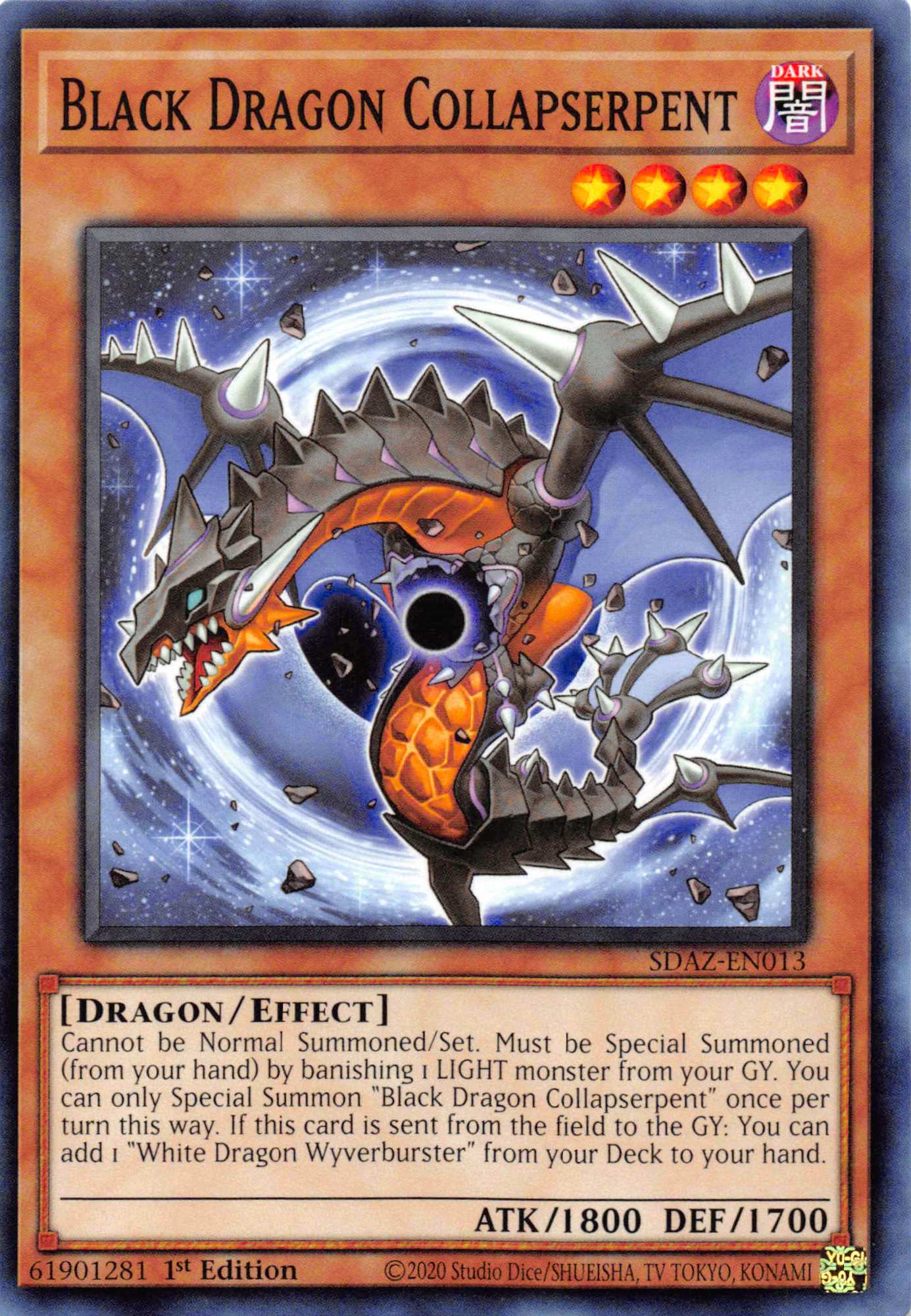 Black Dragon Collapserpent [SDAZ-EN013] Common | Kessel Run Games Inc. 