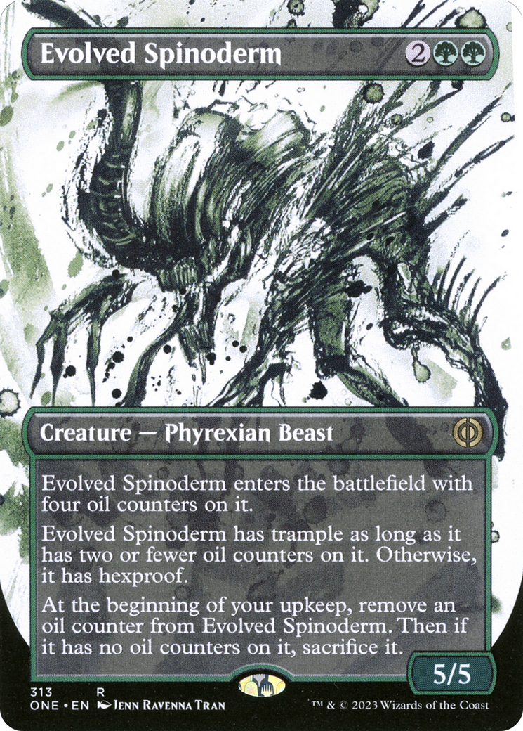 Evolved Spinoderm (Borderless Ichor) [Phyrexia: All Will Be One] | Kessel Run Games Inc. 