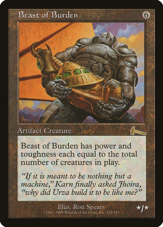 Beast of Burden [Urza's Legacy] | Kessel Run Games Inc. 