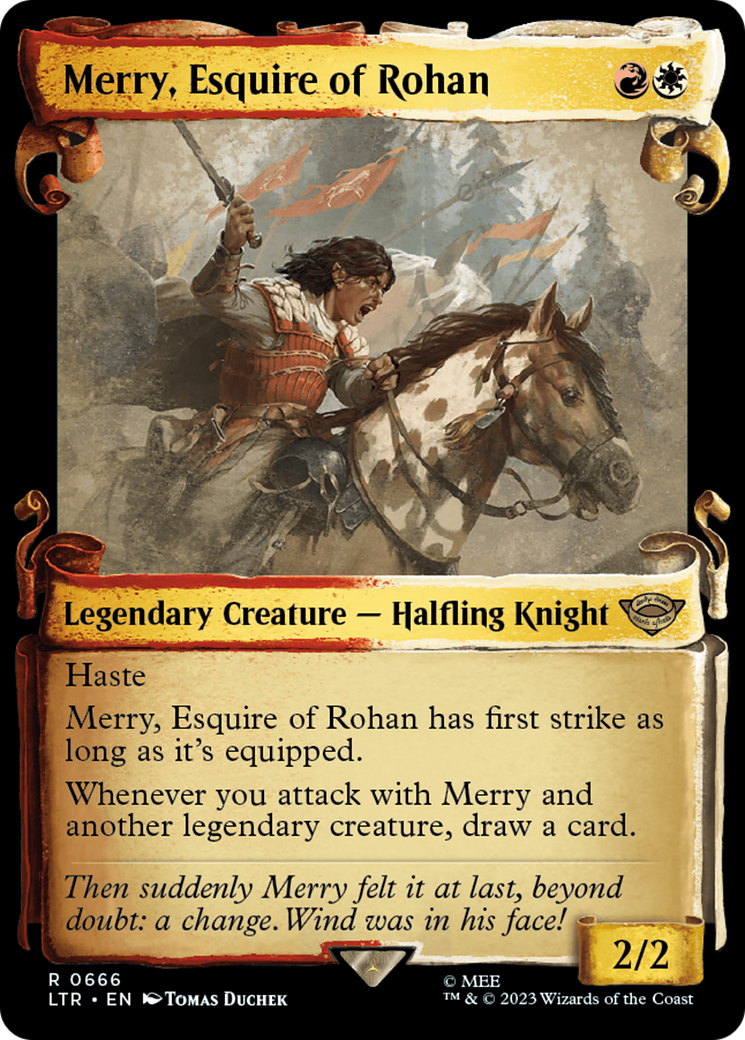 Merry, Esquire of Rohan [The Lord of the Rings: Tales of Middle-Earth Showcase Scrolls] | Kessel Run Games Inc. 