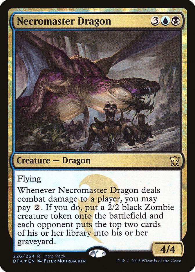 Necromaster Dragon (Intro Pack) [Dragons of Tarkir Promos] | Kessel Run Games Inc. 