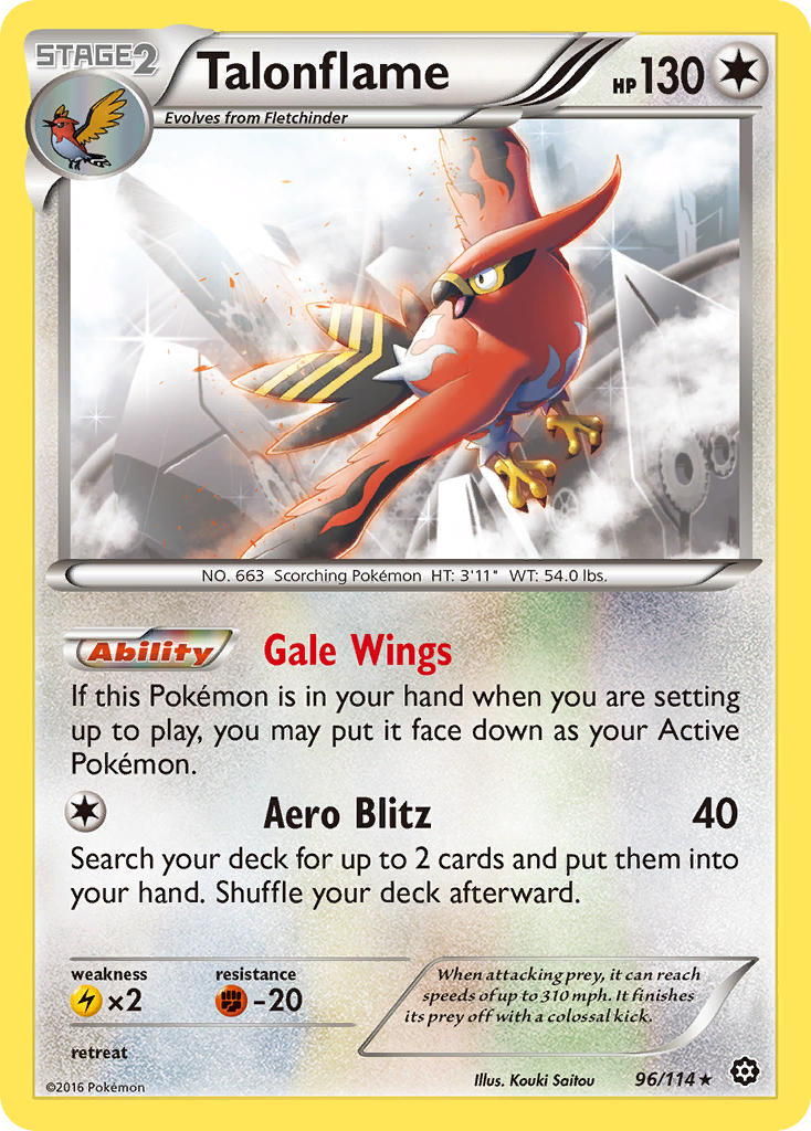 Talonflame (96/114) [XY: Steam Siege] | Kessel Run Games Inc. 