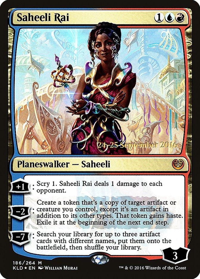 Saheeli Rai [Kaladesh Prerelease Promos] | Kessel Run Games Inc. 