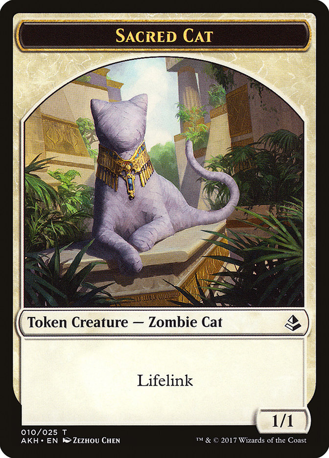 Sacred Cat // Insect Double-Sided Token [Amonkhet Tokens] | Kessel Run Games Inc. 