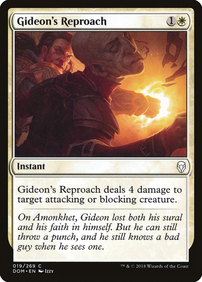 Gideon's Reproach [Dominaria] | Kessel Run Games Inc. 